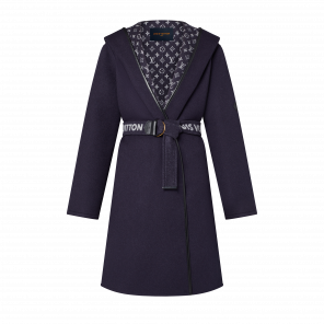 Louis Vuitton Signature double face hooded wrap coat